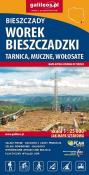 Mapa tur. - Worek Bieszczadzki, Tarnica... w.2022. Autor: red. Grzegorz Zwoliński. Dadada.pl Okładka książki Mapa tur. - Worek Bieszczadzki, Tarnica... w.2022