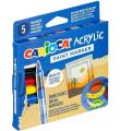 Opakowanie Markery akrylowe z pędzelkiem 5 kolorów CARIOCA