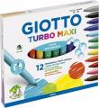 Opakowanie Markery Turbo Maxi 12 kolorów GIOTTO