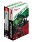 Marvel Superstart. Antybohaterowie - pakiet. Autor: Iban Coello, Joe Bennett, Joshua Cassara, Lee Garbett, Nic Klein, Ryan Stegman, Scott Hepburn, Al Ewing, Cates Donny, Young Skottie. Dadada.pl Okładka książki Marvel Superstart. Antybohaterowie - pakiet