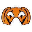 Opakowanie Maska na Halloween flokowana Dynia