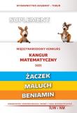 Matematyka z wesołym kangurem Suplement 2025. Autor:   Praca zbiorowa. Dadada.pl Okładka książki Matematyka z wesołym kangurem Suplement 2025