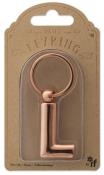 Opakowanie Metalowy brelok do kluczy litera L Keyring