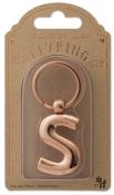 Opakowanie Metalowy brelok do kluczy litera S Keyring