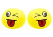 Opakowanie Miękka piłka buźka emoji żółta 9 cm