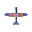 Opakowanie Model kartonowy 3D Wall Art - Deluxe Glider Plane