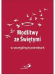 Modlitwy ze świętymi w szczególnych potrzebach. Autor:   Praca zbiorowa. Dadada.pl Okładka książki Modlitwy ze świętymi w szczególnych potrzebach