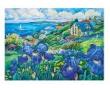 Opakowanie Mozaika diamentowa 5D - Pejzaż z irysami 40x30cm