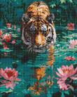 Opakowanie Mozaika diamentowa - Tygrys na polowaniu 40x50cm