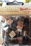 Opakowanie Mozaika kamyczki marmurkowe 10x10mm brązowa