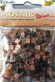 Opakowanie Mozaika kamyczki marmurkowe 5x5mm brązowa