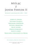Okładka książki Myśląc z Janem Pawłem II. Wykłady Janopawłowe 2022/2023