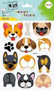 Opakowanie Naklejki 3D Pop Up Dog Face&Tail 146x240 HAPPY