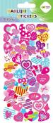 Opakowanie Naklejki 3D Puffy Pink Hearts 9,5x22cm HAPPY COLOR