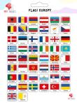 Opakowanie Naklejki dla dzieci Flagi Europy