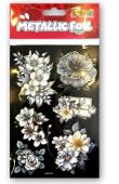 Opakowanie Naklejki foliowe Metalic Double Flowers PENMATE