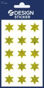 Opakowanie Naklejki foliowe - złote gwiazdki