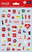 Opakowanie Naklejki puffy Coca Cola 50szt