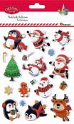 Opakowanie Naklejki świąteczne wypukłe 18szt