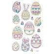 Naklejki z kryształkami Jajka 14szt. Wydawca: Dalprint. Dadada.pl Opakowanie Naklejki z kryształkami Jajka 14szt