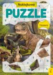 Okładka książki Naklejkowe puzzle Dinozaury
