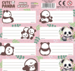 Opakowanie Nalepki na zeszyty Panda 10 (25szt) DERFORM