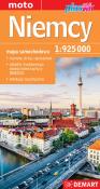 Okładka książki Niemcy 1:750 000 mapa samochodowa plastik