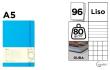 Opakowanie Notatnik A5/96K niebieski MIX
