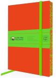Opakowanie Notatnik A5 linia BR Orange & Lime Green