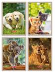 Opakowanie Notatnik A6/40K kratka Animals (10szt) HERLITZ