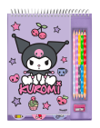Opakowanie Notatnik z kredkami i temperówką Kuromi KU00014