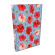 Opakowanie Notes A5 kratka Soft Touch Hibiskusy w jeansie