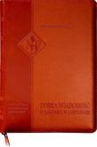 Okładka książki Nowy Testament NPD suwak paginatory ceglasty