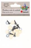 Opakowanie Oczy do maskotek plastikowe 10mm z mocowaniem 8szt