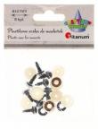 Opakowanie Oczy do maskotek plastikowe 10mm z mocowaniem 8szt
