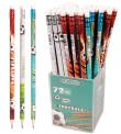 Opakowanie Ołówek trójkątny HB z gumką football (72szt)