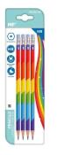 Opakowanie Ołówek z gumką HB Tęcza 4szt
