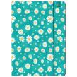 Opakowanie Paczka Teczka A4 z gumką Stokrotki Turkus 5 sztuk