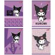 Opakowanie Paczka Zeszyt A5 32k. linia dwukolorowa Kuromi mix pakiet 15 sztuk