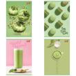 Opakowanie Paczka Zeszyt A5 60k.krata okładka laminowana Green Delicious mix 10 sztuk