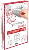Pakiet: Sztuka rysowania dla dzieci / Złudzenia optyczne. Autor: Keck Gecko. Dadada.pl Okładka książki Pakiet: Sztuka rysowania dla dzieci / Złudzenia optyczne