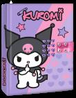 Pamiętnik na kod z efektami dźwiękowymi Kuromi KU00025. Wydawca: Kids Euroswan. Dadada.pl Opakowanie Pamiętnik na kod z efektami dźwiękowymi Kuromi KU00025
