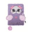 Pamiętnik z kłódką A5/96K 3D włochacz Violet owl. Wydawca: ST-MAJEWSKI. Dadada.pl Opakowanie Pamiętnik z kłódką A5/96K 3D włochacz Violet owl