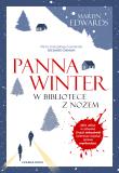 Okładka książki Panna Winter w bibliotece z nożem