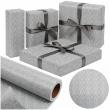 Opakowanie Papier Grey/Silver Damask X-Strong 57cmx25m