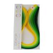Opakowanie Paski do quillingu 3mmx42cm żółto-zielone 180szt