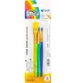 Opakowanie Pędzle szkolne kolorowe GR-PK03 3szt FIORELLO