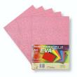 Opakowanie Pianka brokatowa A4 Eva pastel. róż biodegrad. 5sz