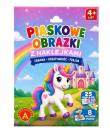 Opakowanie Piaskowe malowanki z naklejkami - Jednorożec ALEX