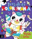 Pieski i kotki. Brokatowa kolorowanka. Autor: Podgórska Anna. Dadada.pl Okładka książki Pieski i kotki. Brokatowa kolorowanka